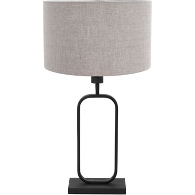 STEINHAUER - Lampada Da Tavolo - Stang - Nero - Lino Metallo - STEINHAUER - Lampada Da Tavolo - Stang - Nero - Lino Metallo -