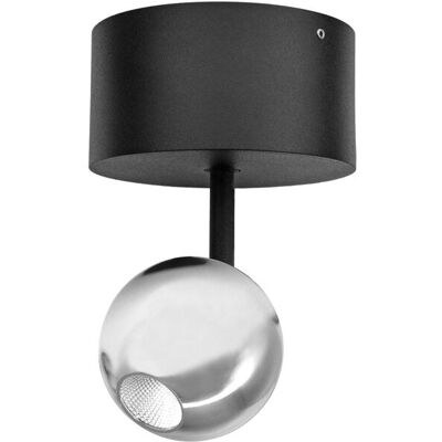 BENEITO FAURE Mini Bora Surface 4,5w 38º 2700k Argento - Faretto Sferico Orientabile A Soffitto Con Alta Fedeltà Cromatica Cri93 - Beneito & Faure BENEITO FAURE Mini Bora Surface 4,5w 38º 2700k Argento - Faretto Sferico Orientabile A Soffitto Con Alta Fedeltà Cromatica Cri93 - Beneito & Faure