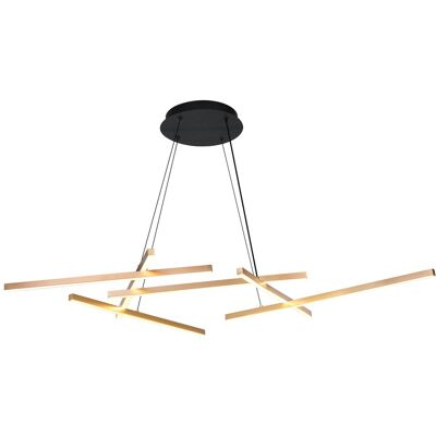RABALUX Lampada Sospesa Tonda Moderna Oro Led 40w Severine RABALUX Lampada Sospesa Tonda Moderna Oro Led 40w Severine