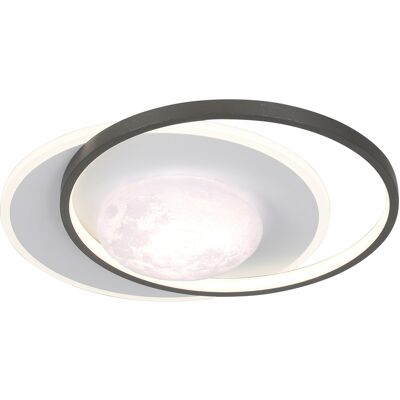 ITALUX Plafoniera Moderna Luna Nero/bianco Led 40w Desulo ITALUX Plafoniera Moderna Luna Nero/bianco Led 40w Desulo