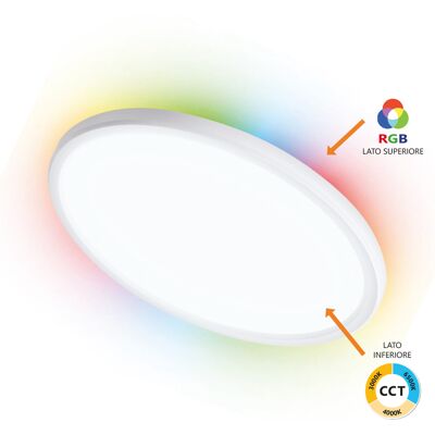 ALCAPOWER Plafoniera Led Wi-fi Cct Rgb 18w 1600lm Smart Home Tuya Ip54 300mm: La Soluzione D'Illuminazione Versatile E Moderna Per Ogni Interno ALCAPOWER Plafoniera Led Wi-fi Cct Rgb 18w 1600lm Smart Home Tuya Ip54 300mm: La Soluzione D'Illuminazione Versatile E Moderna Per Ogni Interno