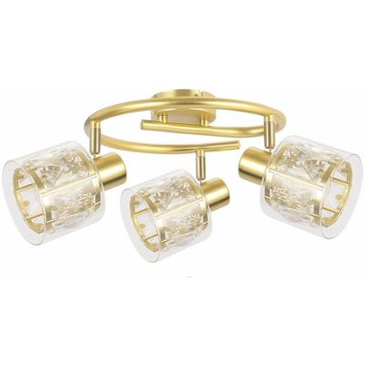 Reality Plafoniera Elmo Glamour Oro Tonda 3xe14 Vetro Reality Plafoniera Elmo Glamour Oro Tonda 3xe14 Vetro