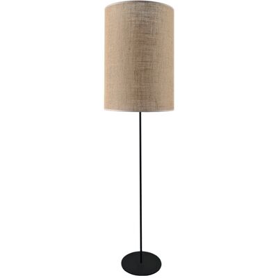 SHILO Lampada Da Terra Lamego 170cm Nera Paralume Juta E27 SHILO Lampada Da Terra Lamego 170cm Nera Paralume Juta E27