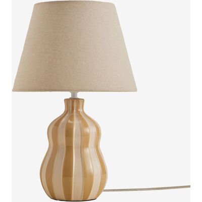 SKLUM Lampada Da Tavolo ↑40 Cm In Ceramica E Lino Jolira SKLUM Lampada Da Tavolo ↑40 Cm In Ceramica E Lino Jolira