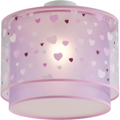 QAZQA Plafoniera Per Bambini Rosa Con Cuori - Harrie In Love QAZQA Plafoniera Per Bambini Rosa Con Cuori - Harrie In Love