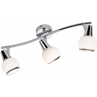 Reality Plafoniera Loris Cromata Orientabile 3xe14 40w Reality Plafoniera Loris Cromata Orientabile 3xe14 40w