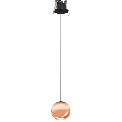BENEITO FAURE Lampada A Sospensione Sferica Bora 8,5w 36º 2700k Oro Rosa - Faretto Led Da Soffitto Ad Alta Resa Cromatica Cri93 - Beneito & Faure BENEITO FAURE Lampada A Sospensione Sferica Bora 8,5w 36º 2700k Oro Rosa - Faretto Led Da Soffitto Ad Alta Resa Cromatica Cri93 - Beneito & Faure