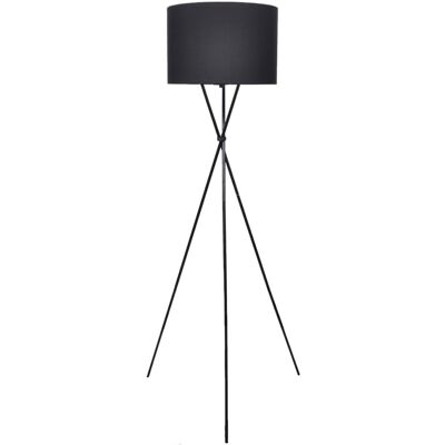 VIDAXL Lampada Da Pavimento Con Supporto Nero 139 Cm VIDAXL Lampada Da Pavimento Con Supporto Nero 139 Cm