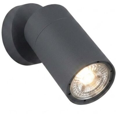 TOP-LIGHT Oslo Applique Plafoniera 1 Luce Attacco Gu10 Grigio Antracite Ip65 TOP-LIGHT Oslo Applique Plafoniera 1 Luce Attacco Gu10 Grigio Antracite Ip65