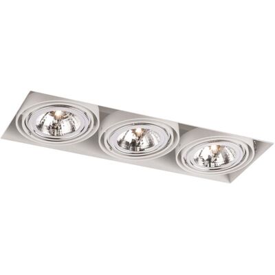 SHILO Faretto Incasso Bianco Rettangolare Orientabile 3xgu10 SHILO Faretto Incasso Bianco Rettangolare Orientabile 3xgu10
