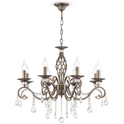 MAYTONI Lampadario Classico Grace Metallo Ottone 8 Luci MAYTONI Lampadario Classico Grace Metallo Ottone 8 Luci
