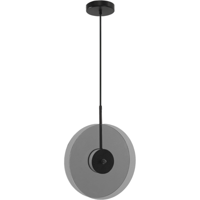 LIGHT PRESTIGE Lampada Sospesa Verticale Casy Nera Vetro Fumé Led Cct 6w LIGHT PRESTIGE Lampada Sospesa Verticale Casy Nera Vetro Fumé Led Cct 6w