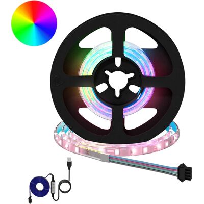 VIDAXL Striscia Led 2 Pz Nero E Trasparente Rame E Plastica VIDAXL Striscia Led 2 Pz Nero E Trasparente Rame E Plastica
