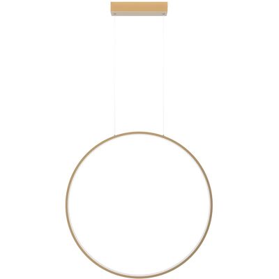 LIGHT PRESTIGE Lampada A Sospensione Moderna Color Oro Per Bagno E Cucina, Anello Verticale, Ø90cm, Colore Variabile, Led, 47w, Luce A Specchio, Prestige LIGHT PRESTIGE Lampada A Sospensione Moderna Color Oro Per Bagno E Cucina, Anello Verticale, Ø90cm, Colore Variabile, Led, 47w, Luce A Specchio, Prestige