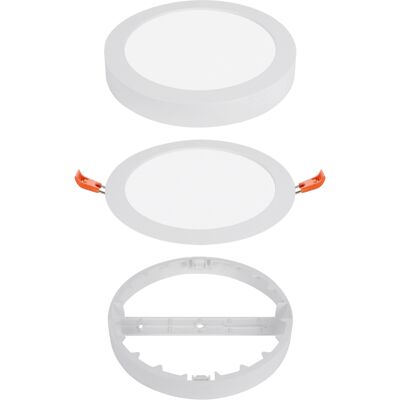 ALCAPOWER Pannello Led Rotondo 18w Cct Selezionabile 3000k-4000k-6000k Installazione Incasso O Superficie Ø225mm Classe Ii Ip20 ALCAPOWER Pannello Led Rotondo 18w Cct Selezionabile 3000k-4000k-6000k Installazione Incasso O Superficie Ø225mm Classe Ii Ip20