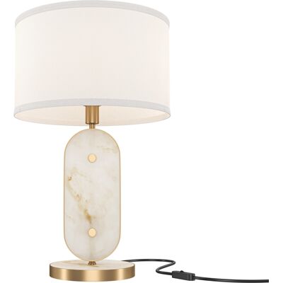 MAYTONI Lampada Da Tavolo Oro In Metallo Paralume Marmo E27 MAYTONI Lampada Da Tavolo Oro In Metallo Paralume Marmo E27