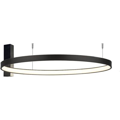 SHILO Plafoniera Anello Nera Ø87 Led 54w 3000k Agari SHILO Plafoniera Anello Nera Ø87 Led 54w 3000k Agari