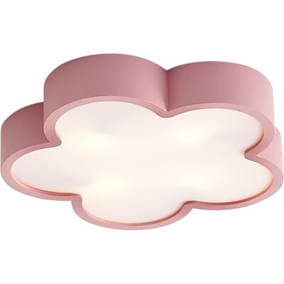 QAZQA Plafoniera Per Bambini Rosa E Bianca - Lucille QAZQA Plafoniera Per Bambini Rosa E Bianca - Lucille