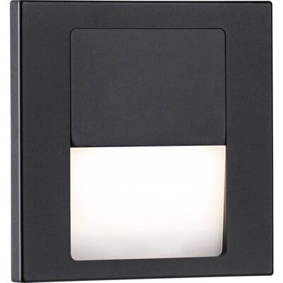 Paulmann Luce da incasso LED Tsaro - Quadrata, 80x36mm, 1W, 80lm, 230V, 2700K, Nero opaco Paulmann Luce da incasso LED Tsaro - Quadrata, 80x36mm, 1W, 80lm, 230V, 2700K, Nero opaco