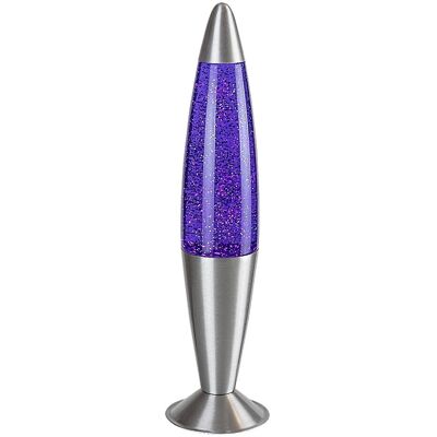 RABALUX Lampada Lava Glitter2 Viola Led 25w Argento RABALUX Lampada Lava Glitter2 Viola Led 25w Argento