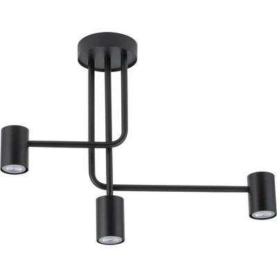 Sigma Luis Lampadario Nero Design Minimalista 60 Cm Sigma Luis Lampadario Nero Design Minimalista 60 Cm