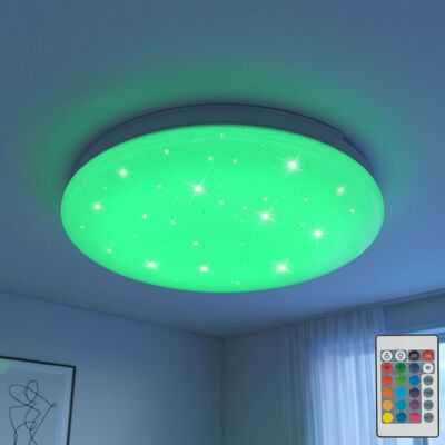 ETC-SHOP - Plafoniera cielo stellato RGB - 15W 580lm - Lampada plafoniera ETC-SHOP - Plafoniera cielo stellato RGB - 15W 580lm - Lampada plafoniera