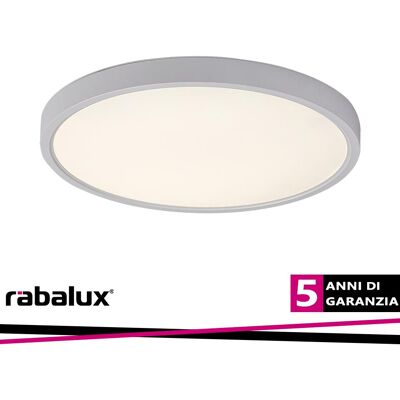 RABALUX Plafoniera Led Rotonda Bianca Ø30 24w Paulos RABALUX Plafoniera Led Rotonda Bianca Ø30 24w Paulos