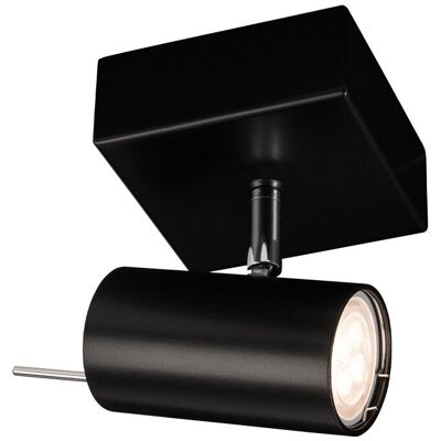 SHILO Faretto Soffitto Quadrato Nero Orientabile Gu10 10w Fussa SHILO Faretto Soffitto Quadrato Nero Orientabile Gu10 10w Fussa