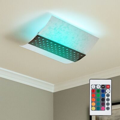 ETC-SHOP - Ceiling lamp - Brown metal glass - RGB LED ETC-SHOP - Ceiling lamp - Brown metal glass - RGB LED