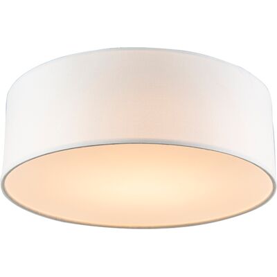 QAZQA Lampada da Soffitto Bianca 30cm LED Drum - Moderna QAZQA Lampada da Soffitto Bianca 30cm LED Drum - Moderna