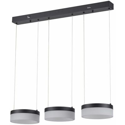 Reality Lampada A Sospensione Nera 3 Luci Sfere Acrilico Led 20w Reality Lampada A Sospensione Nera 3 Luci Sfere Acrilico Led 20w