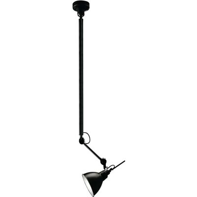 SHILO Lampada A Sospensione Loft Nera Regolabile Daisen E27 SHILO Lampada A Sospensione Loft Nera Regolabile Daisen E27