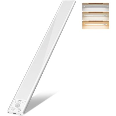 YM INTERNET Illuminazione Sottopensile, Luce Ricaricabile Con Sensore Di Movimento, Luci Magnetiche Per Guardaroba Da 40 Cm Con Dimmer E 3 Temperature Di Colore YM INTERNET Illuminazione Sottopensile, Luce Ricaricabile Con Sensore Di Movimento, Luci Magnetiche Per Guardaroba Da 40 Cm Con Dimmer E 3 Temperature Di Colore