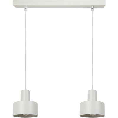 Sigma Lampada Sospesa Industriale Doppia E27 Grigio/beige 42cm Sigma Lampada Sospesa Industriale Doppia E27 Grigio/beige 42cm