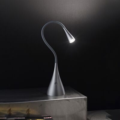 PERENZ - Snake Lampada Led Da Tavolo In Plastica Colore Grigio Dimmerabile 3w 300lm 3000k PERENZ - Snake Lampada Led Da Tavolo In Plastica Colore Grigio Dimmerabile 3w 300lm 3000k