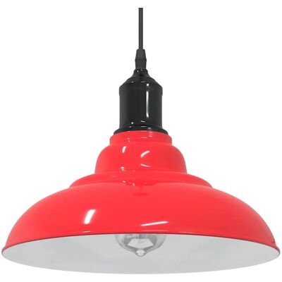 HELLOSHOP26 Lampada A Sospensione Vintage Regolabile 31 X 13 Cm Design Semplice Cucina/soggiorno Metallo Rosso Lucido 020058008 HELLOSHOP26 Lampada A Sospensione Vintage Regolabile 31 X 13 Cm Design Semplice Cucina/soggiorno Metallo Rosso Lucido 020058008