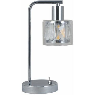 Reality Lampada Da Tavolo Glamour Cromata Elmo E14 40w Reality Lampada Da Tavolo Glamour Cromata Elmo E14 40w