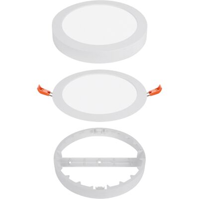 ALCAPOWER Pannello Led Rotondo 12w 1200lm Cct Selezionabile 3000k/4000k/6000k Installazione Incasso O Superficie Diametro 170mm Classe Ii Ip20 ALCAPOWER Pannello Led Rotondo 12w 1200lm Cct Selezionabile 3000k/4000k/6000k Installazione Incasso O Superficie Diametro 170mm Classe Ii Ip20