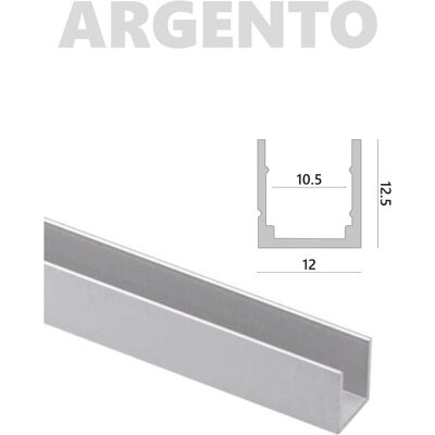 ALCAPOWER Profilo In Alluminio Per Serie Snake Flex, Lunghezza 2 Metri, Dissipazione Termica Ottimizzata, Protezione Ip20, Dimensioni 12x12.5 Mm ALCAPOWER Profilo In Alluminio Per Serie Snake Flex, Lunghezza 2 Metri, Dissipazione Termica Ottimizzata, Protezione Ip20, Dimensioni 12x12.5 Mm