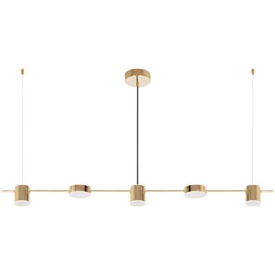 Lampada a sospensione LED dorata Toolight - 5 punti - Regolabile - Design moderno Lampada a sospensione LED dorata Toolight - 5 punti - Regolabile - Design moderno