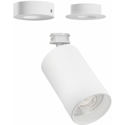 BENEITO FAURE Faretto Led Orientabile Crown Base 25w Bianco Opaco - Fascio 24º/60º Regolabile, Switch Cct 2700k/3200k/4000k, Cri90 - Beneito & Faure BENEITO FAURE Faretto Led Orientabile Crown Base 25w Bianco Opaco - Fascio 24º/60º Regolabile, Switch Cct 2700k/3200k/4000k, Cri90 - Beneito & Faure