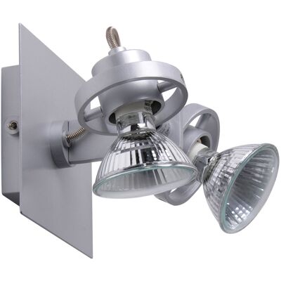 Brilliant Lampada Da Parete Lampada Da Parete Lampada Spot Lampada Spot Lampada Da Corridoio Lampada Da Soggiorno, Faretti Mobili 2 Fiamme, Metallo Argento, 2 Prese Gu10, Lxaxp 12x12x14,5cm Brilliant Lampada Da Parete Lampada Da Parete Lampada Spot Lampada Spot Lampada Da Corridoio Lampada Da Soggiorno, Faretti Mobili 2 Fiamme, Metallo Argento, 2 Prese Gu10, Lxaxp 12x12x14,5cm