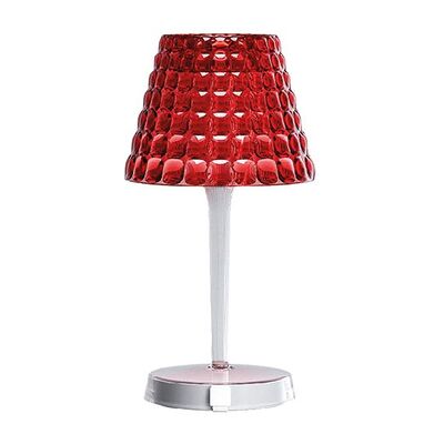 Guzzini Lampada Da Tavolo Rossa - Tiffany - Guzzini Lampada Da Tavolo Rossa - Tiffany -