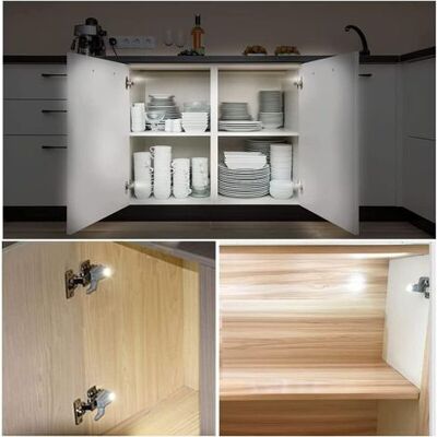 SIOKS Set Di 10 Luci Led Con Sensore Di Movimento Per Armadi, Credenze, Cucine E Guardaroba – Luce Notturna Automatica Senza Fili SIOKS Set Di 10 Luci Led Con Sensore Di Movimento Per Armadi, Credenze, Cucine E Guardaroba – Luce Notturna Automatica Senza Fili