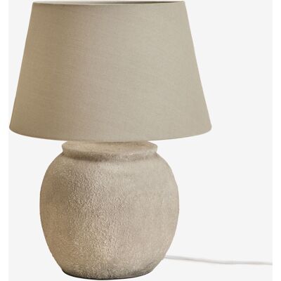 SKLUM Lampada Da Tavolo In Ceramica E Lino Kenaris SKLUM Lampada Da Tavolo In Ceramica E Lino Kenaris
