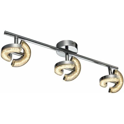 Reality Plafoniera Semic Led 6 Luci Cromata Orientabile Reality Plafoniera Semic Led 6 Luci Cromata Orientabile