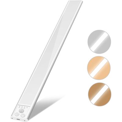 YM INTERNET Illuminazione Sottopensile, Luce Ricaricabile Con Sensore Di Movimento, Luci Magnetiche Per Guardaroba Da 20 Cm Con Dimmer E 3 Temperature Di Colore YM INTERNET Illuminazione Sottopensile, Luce Ricaricabile Con Sensore Di Movimento, Luci Magnetiche Per Guardaroba Da 20 Cm Con Dimmer E 3 Temperature Di Colore