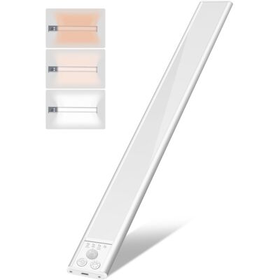 YM INTERNET Illuminazione Sottopensile, Luce Ricaricabile Con Sensore Di Movimento, Luci Magnetiche Per Guardaroba Da 30 Cm Con Dimmer E 3 Temperature Di Colore YM INTERNET Illuminazione Sottopensile, Luce Ricaricabile Con Sensore Di Movimento, Luci Magnetiche Per Guardaroba Da 30 Cm Con Dimmer E 3 Temperature Di Colore