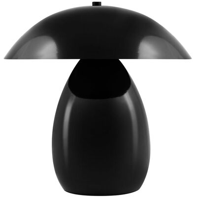 BELIANI Lampada Da Tavolo Moderna Con Paralume In Ferr30 Cm, A Forma Di Fungo Nero Sigi BELIANI Lampada Da Tavolo Moderna Con Paralume In Ferr30 Cm, A Forma Di Fungo Nero Sigi
