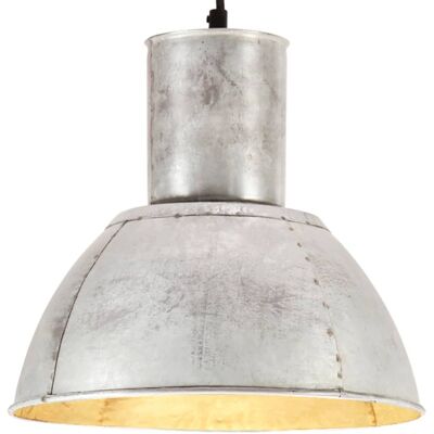 Lampada sospensione argento vidaXL 28,5cm E27 25W Luce industriale Lampada sospensione argento vidaXL 28,5cm E27 25W Luce industriale